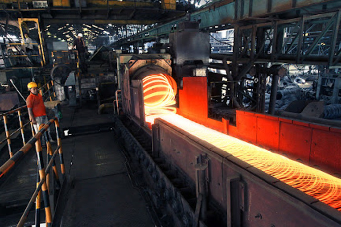 Produção de aço na Índia