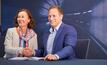 Helena Hedblom (left) and Dino Otranto at the signing ceremony for Epiroc's largest-ever deal.