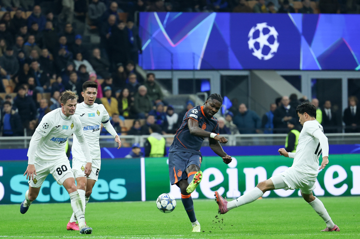 (SP)ITALY-MILAN-FOOTBALL-UEFA CHAMPIONS LEAGUE-INTER MILAN VS KAIRAT ALMATY