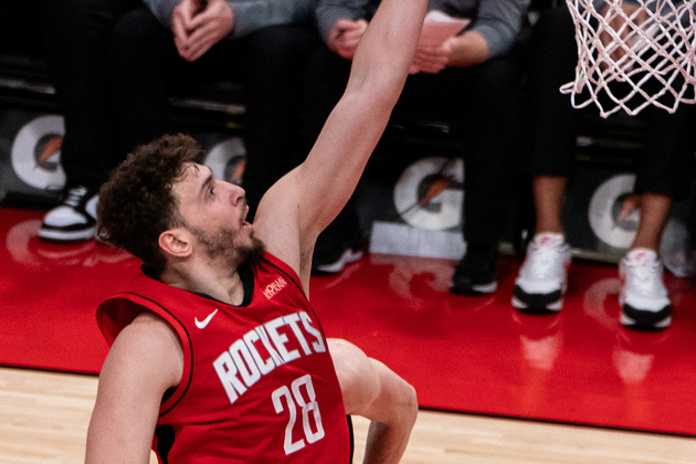 (SP)U.S.-HOUSTON-BASKETBALL-NBA-BULLS VS ROCKETS