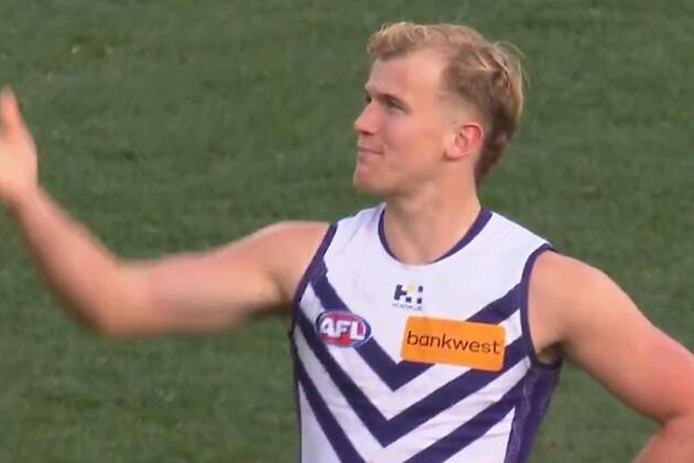 AFL 2025- Greats shocked by 50 metre penalty in Fremantle vs Collingwood, Karl Worner, video