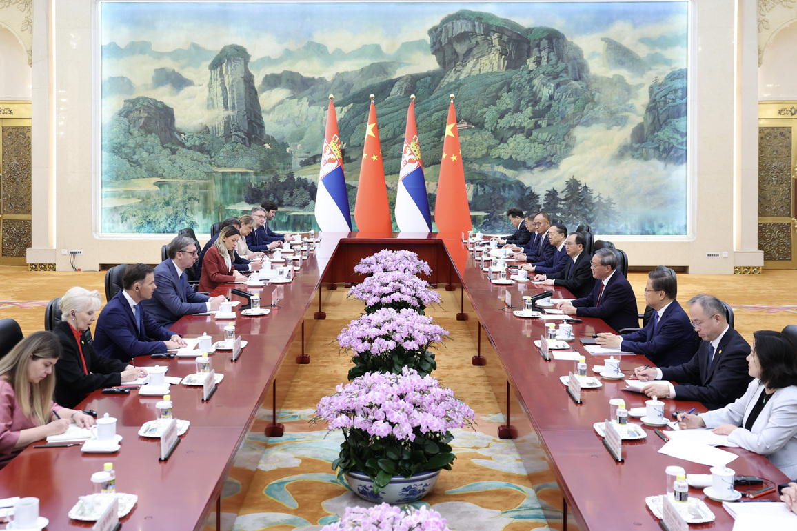 CHINA-BEIJING-LI QIANG-SERBIAN PRESIDENT-MEETING (CN)