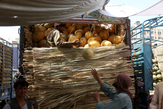 AFGHANISTAN-KABUL-MARKET-MELON