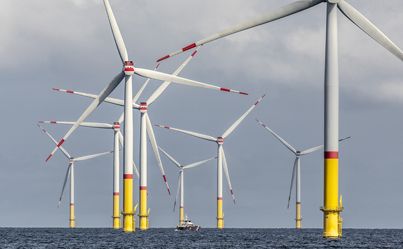 Wind farms in the North Sea will soon power German steelmaking. Credit: RWE