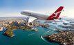 File photo: a Qantas aircraft doing what it does 