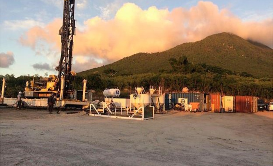A drill rig, such as this one, deployed to Nevis in 2016, is being considered for regional exploration and sharing by the Organisation of Eastern Caribbean States