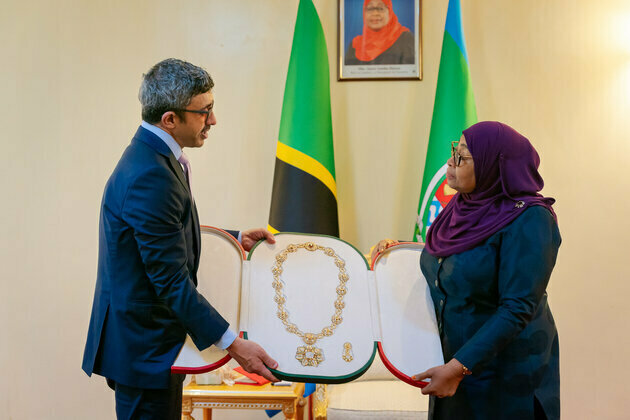 UAE President awards President of Tanzania 'Mother of the Nation Order'