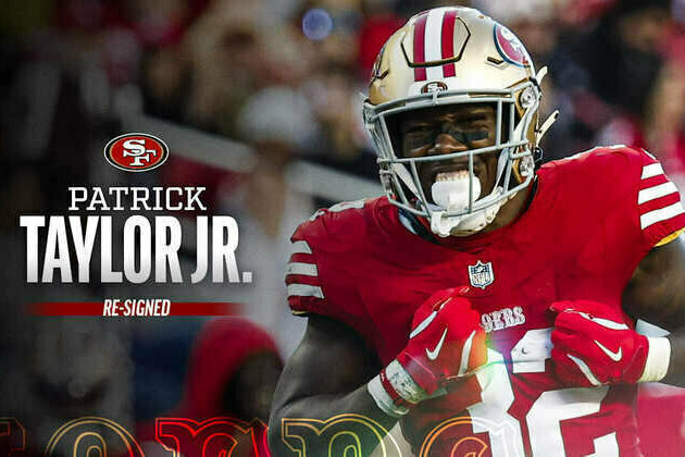 49ers Re-Sign RB Patrick Taylor Jr. to One-Year Deal