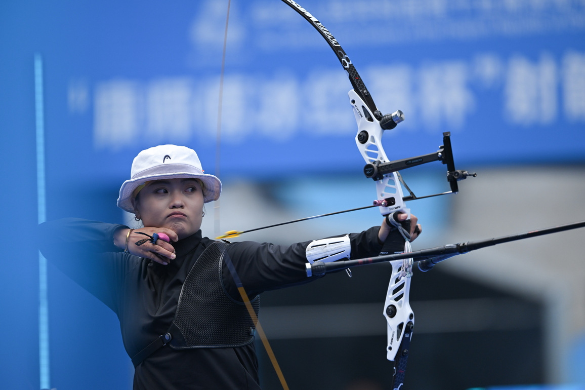 (SP)CHINA-15TH NATIONAL GAMES-ARCHERY-WOMEN'S RECURVE TEAM-BRONZE MEDAL MATCH (CN)