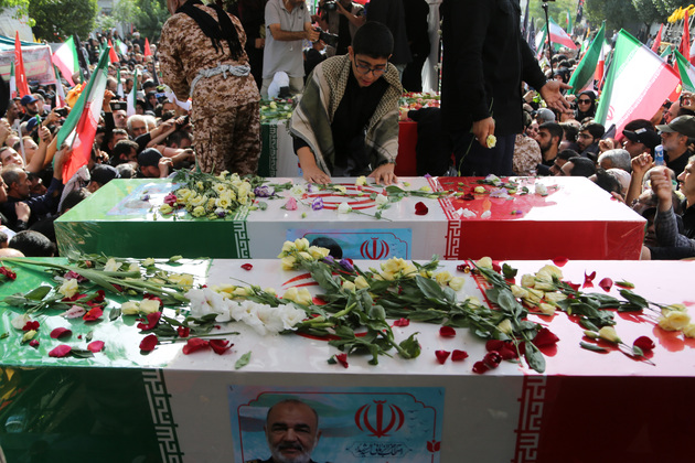 IRAN-TEHRAN-COMMANDERS AND SCIENTISTS-FUNERAL-ISRAELI ATTACKS