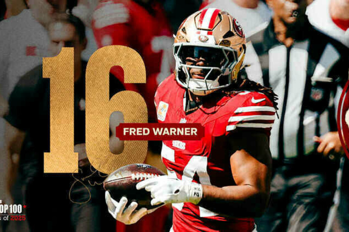 Fred Warner Ranked No. 16 on NFL's 'Top 100 Players of 2025'