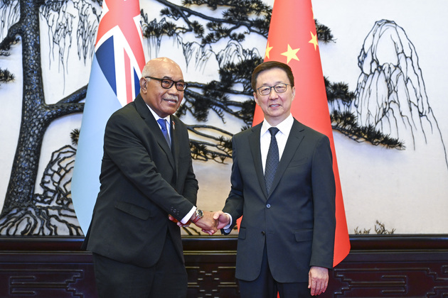 CHINA-BEIJING-HAN ZHENG-FIJI-SPEAKER OF PARLIAMENT-MEETING (CN)