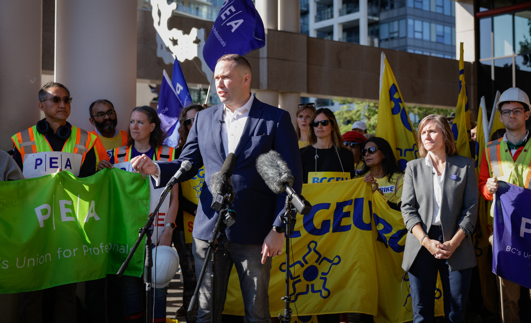 BCGEU president Paul Finch