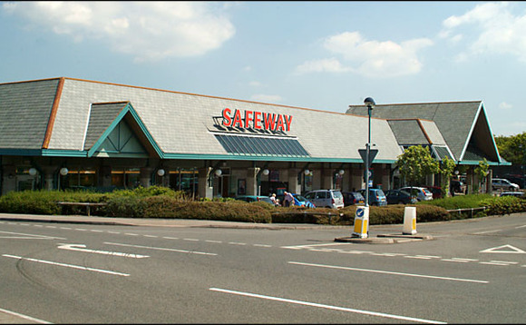 By Mike Crowe, CC BY-SA 2.0, via Wikimedia https://commons.wikimedia.org/w/index.php?curid=9134604  A Safeway supermarket in Bude, Cornwall in 2005 before its conversion to the Morrisons branding
