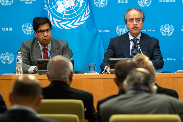 UN-PAKISTAN-ENVOY-PRESS CONFERENCE