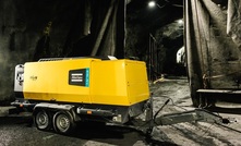  Atlas Copco’s newly launched drilling industry mobile air compressor, the X-Air⁺ 750-25, on a customer event in Flums, Switzerland