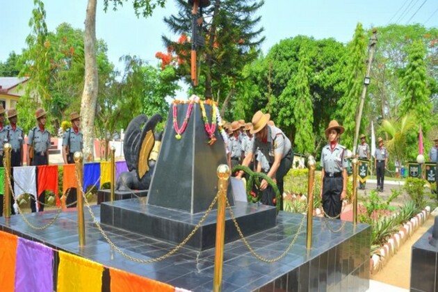 Tripura: Assam Rifles organises wreath-laying ceremony in honour of rifleman Kalyan Kumar