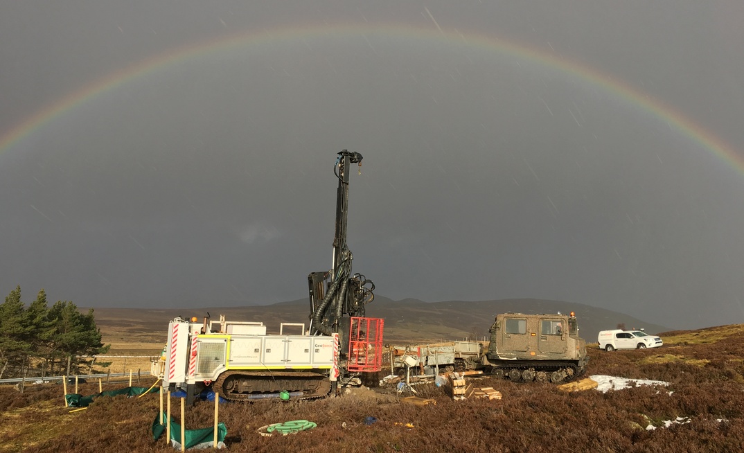 GeoSonic has drilled 500 sonic boreholes with a total drilling meterage approaching 10km for site investigation work on the A9 road dualling project