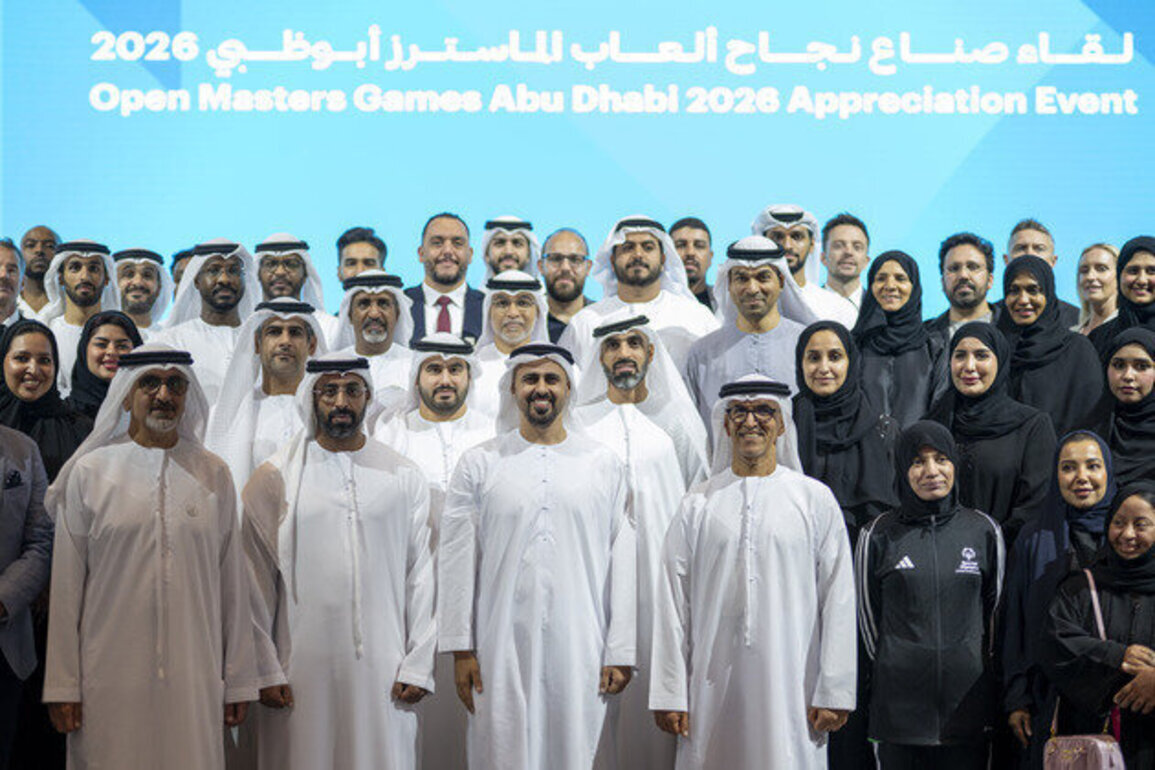 Theyab bin Mohamed bin Zayed honours taskforce of Open Masters Games Abu Dhabi 2026, directs organisation of annual Emirates Open Masters Games
