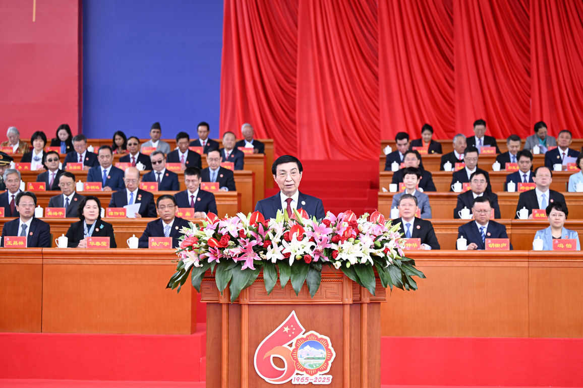 CHINA-XIZANG-LHASA-WANG HUNING-60TH FOUNDING ANNIVERSARY-GRAND GATHERING (CN)