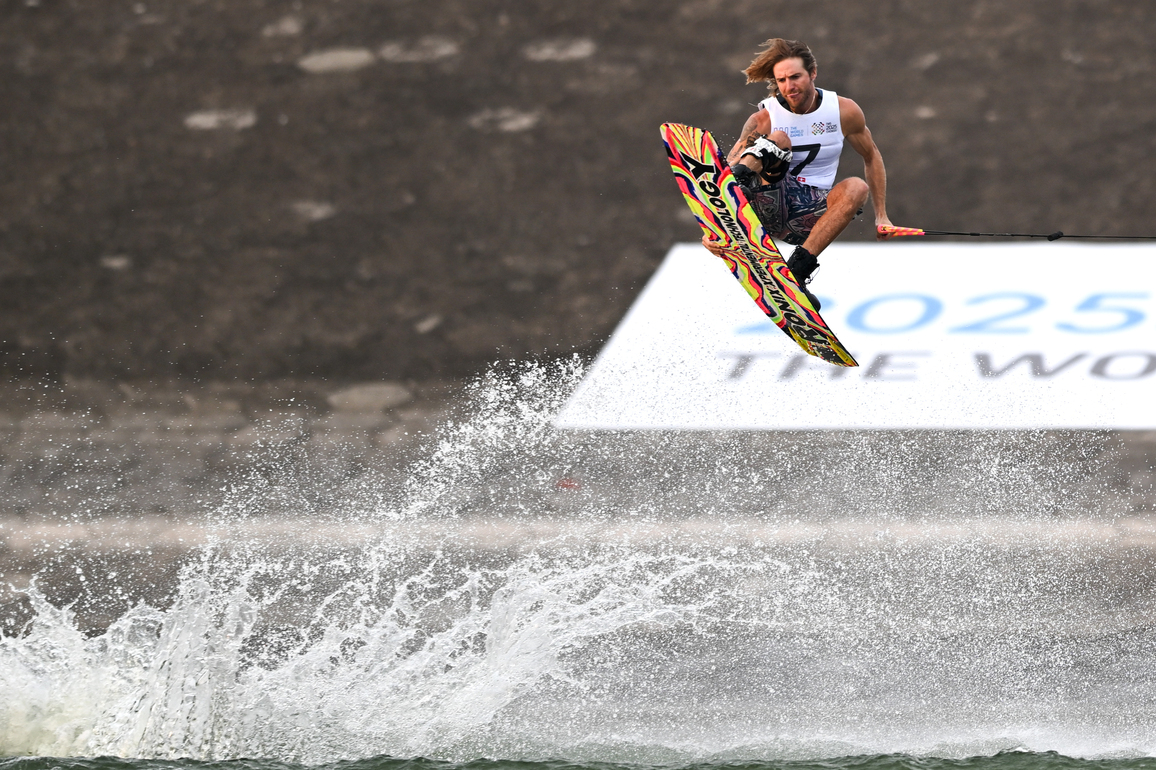 (SP)CHINA-CHENGDU-THE WORLD GAMES 2025-WATERSKI & WATERBOARD-MEN-WAKEBOARD FREESTYLE-SEMIFINALS (CN)