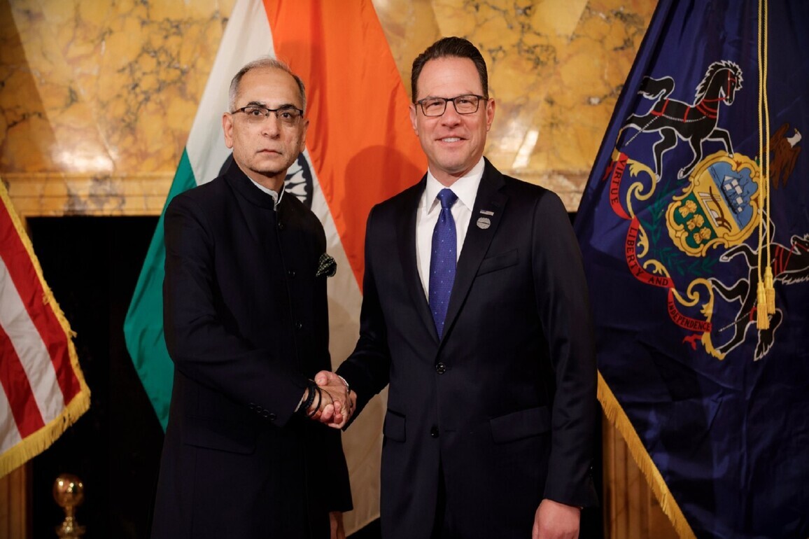 Indian envoy Kwatra, Pennsylvania Governor discuss boosting economic and technological ties
