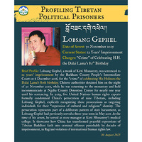 CTA highlights plight of Tibetan monk jailed for celebrating Dalai Lama's birthday