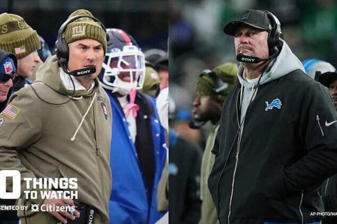 10 things to watch in Giants vs. Lions