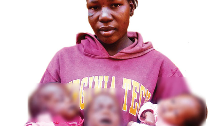 Triplets, mother abandoned by dad Triplets, mother abandoned by dad