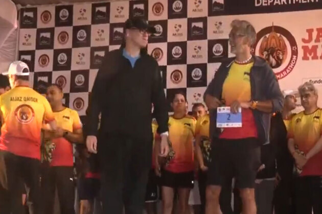 J-K: CM Omar Abdullah flags off inaugural Jammu Marathon alongside fitness icons Milind Soman, Gul Panag