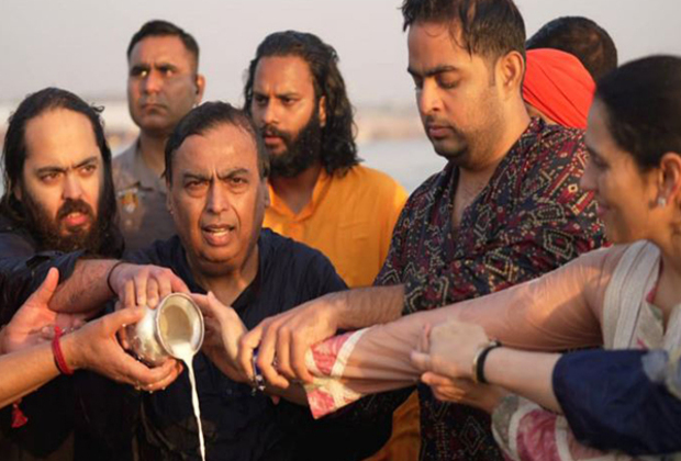 Prayagraj: Four generations of Ambanis take holy dip at Maha Kumbh