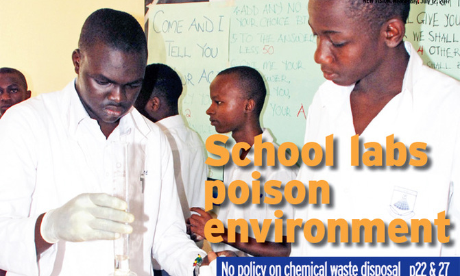 School chemistry labs raise cancer risks School chemistry labs raise cancer risks