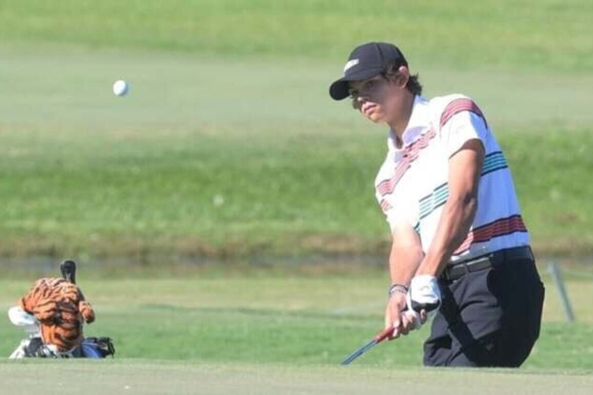 Charlie Woods in last place, 31 shots back at Junior Invitational