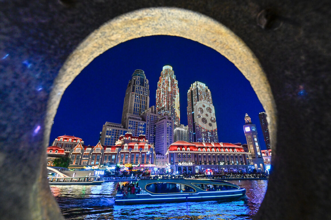 (SCO Tianjin Summit)CHINA-TIANJIN-SCO SUMMIT-CITY VIEW (CN)