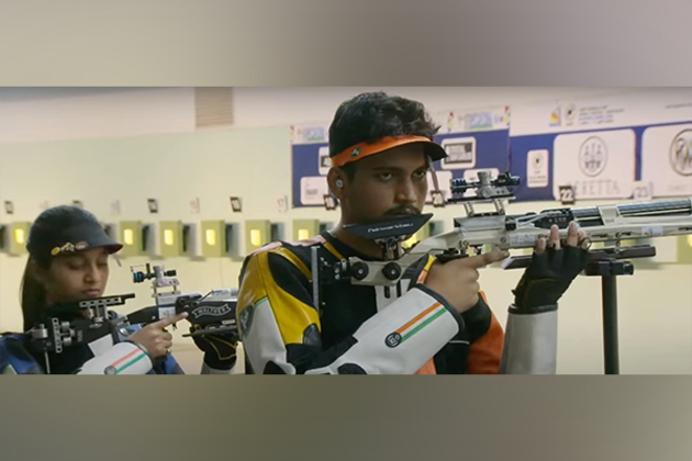 ISSF WC: Rudrankksh-Arya pair take silver in Air Rifle Mixed Team