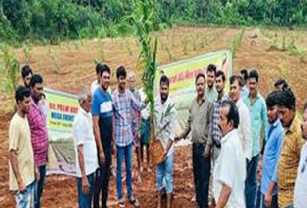 Over 17 lakh oil palm saplings planted in a plantation drive under National Mission for Edible Oils