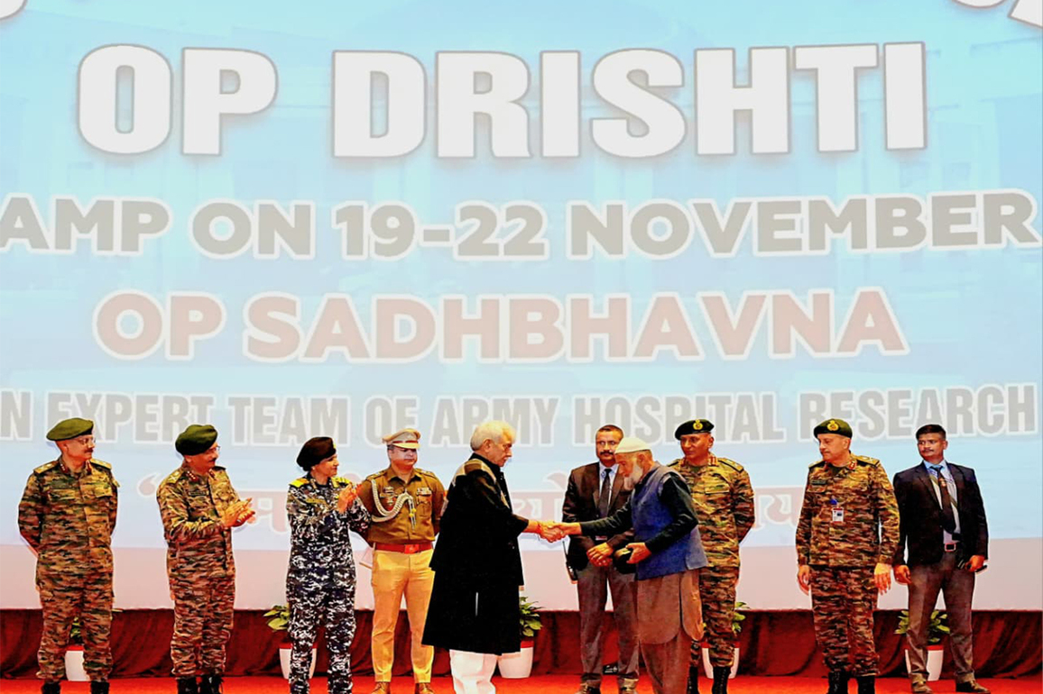 J-K Lt Governor lauds 'Op Drishti' mega eye camp at Command Hospital Udhampur