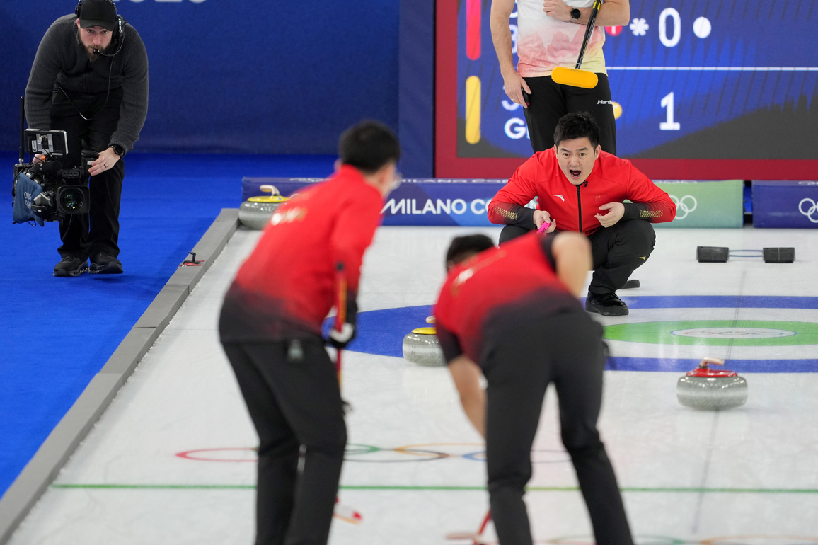 (MICO2026)ITALY-CORTINA D'AMPEZZO-OLYMPIC WINTER GAMES-CURLING-MEN-ROUND ROBIN-CHN VS GER