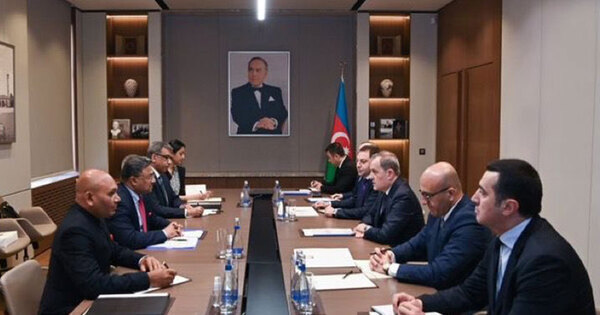 MEA Secretary (West) Sibi George's calls on Azerbaijan Foreign Minister Jeyhun Bayramov