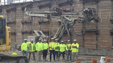 The team from Phoenix Foundation Company Inc. has dealt with multiple challenges on the WALK Bridge Programme in Norwalk, Connecticut