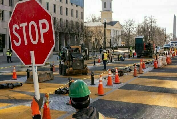 Crews remove Black Lives Matter street mural near White House