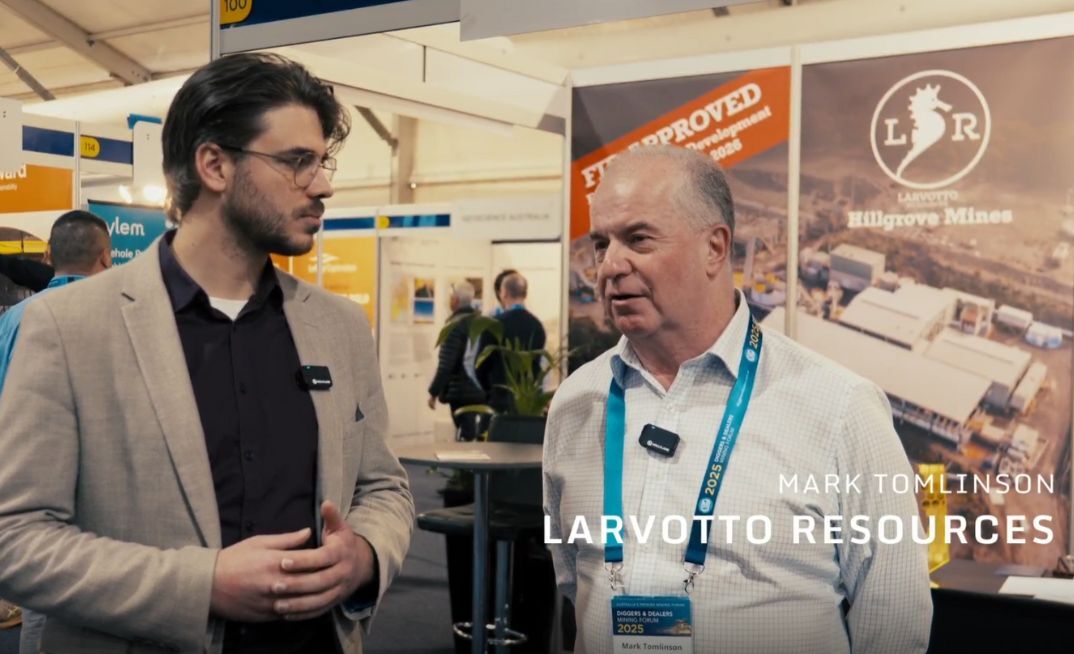 Larvotto's Mark Tomlinson speaks to MNN Editor Joshua Smith at Diggers & Dealers