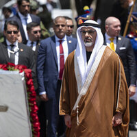 Crown Prince of Abu Dhabi lays wreath at Independence Monument in Ecuador's capital Quito