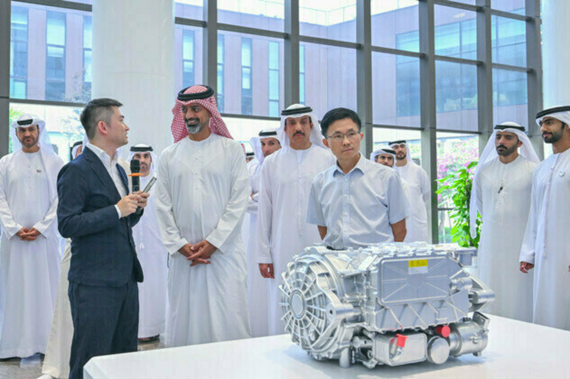 Ammar bin Humaid visits Changan Automobile R&D Centre, Sanfeng Environment company in China