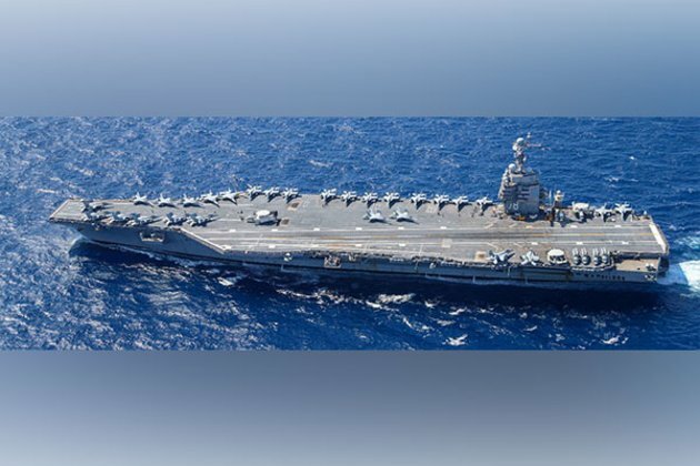 USS Gerald R Ford, American aircraft carrier deployed in Atlantic