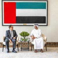 Saeed Al Hajeri receives First Deputy Minister of Cabinet Affairs of Mongolia