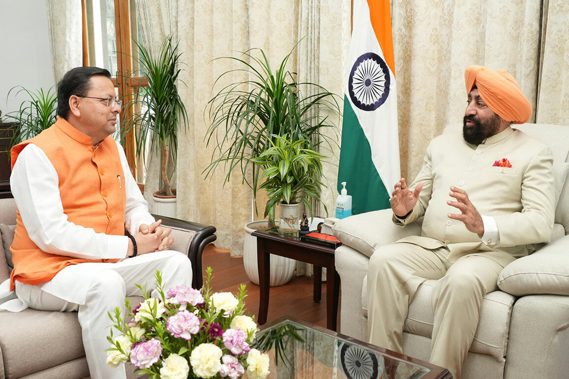 Uttarakhand CM Dhami calls on Governor Gurmeet Singh, discusses state's development plans
