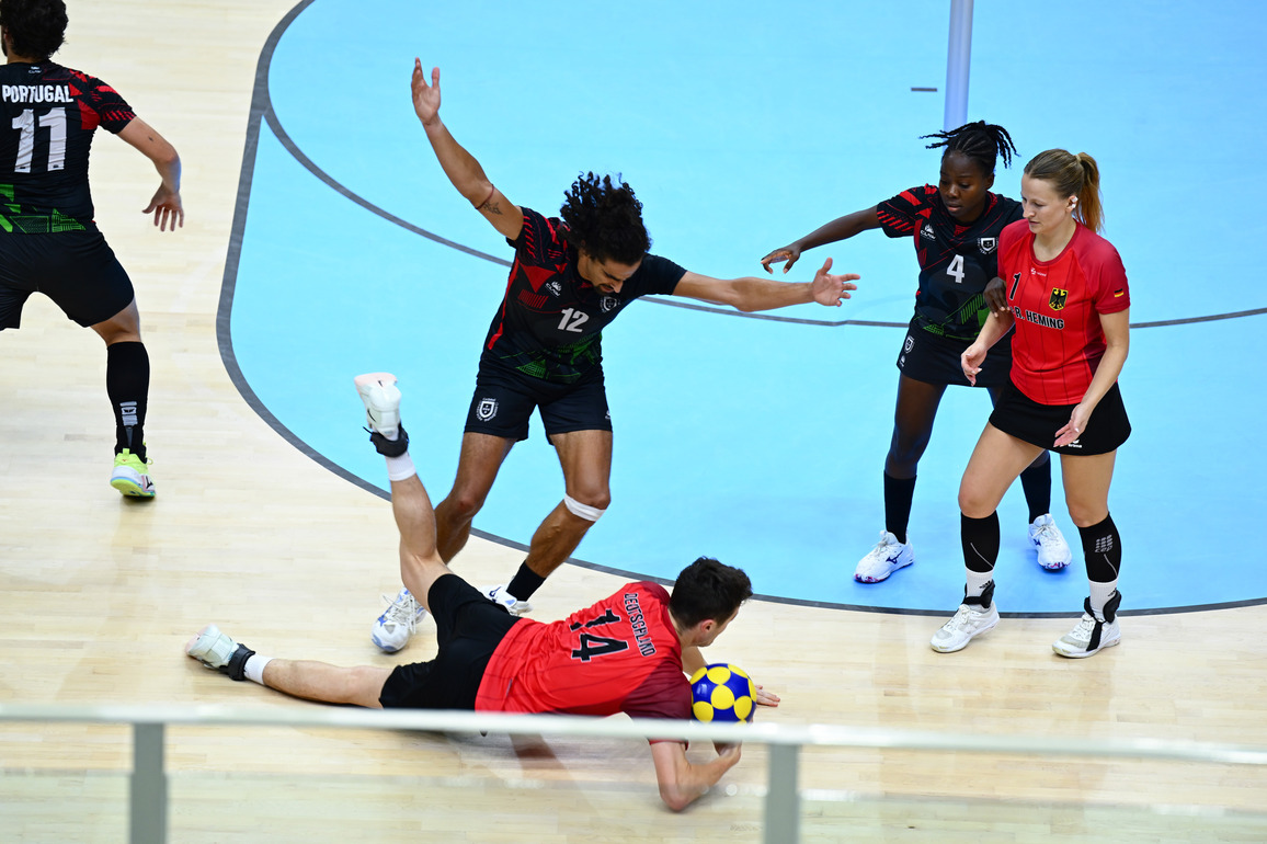 (SP)CHINA-CHENGDU-THE WORLD GAMES 2025-KORFBALL-MIXED TEAM-CONSOLATION SEMIFINAL 5-8-POR VS GER (CN)