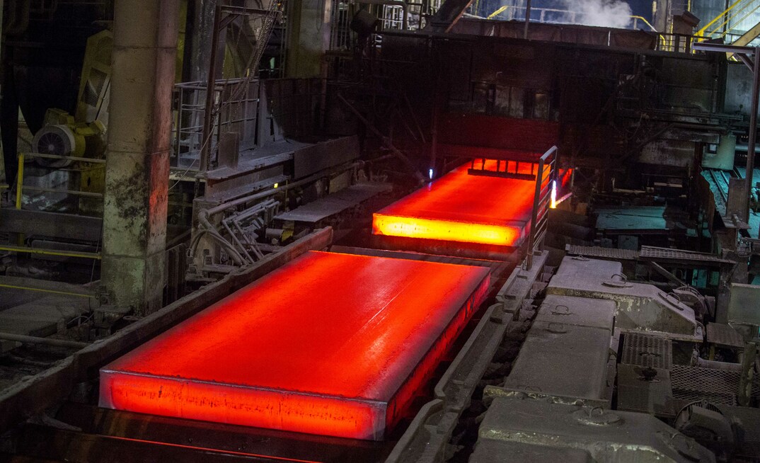 Produção de placas de aço da Usiminas