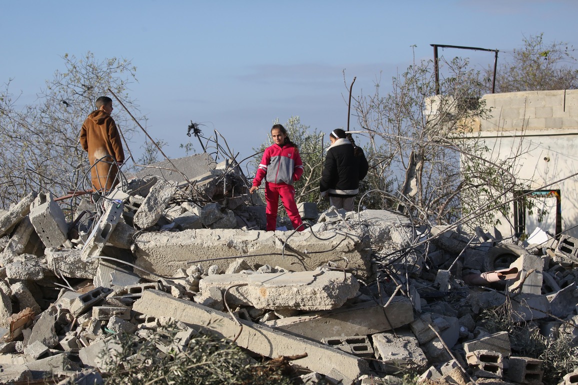 MIDEAST-WEST BANK-NABLUS-DEMOLITION